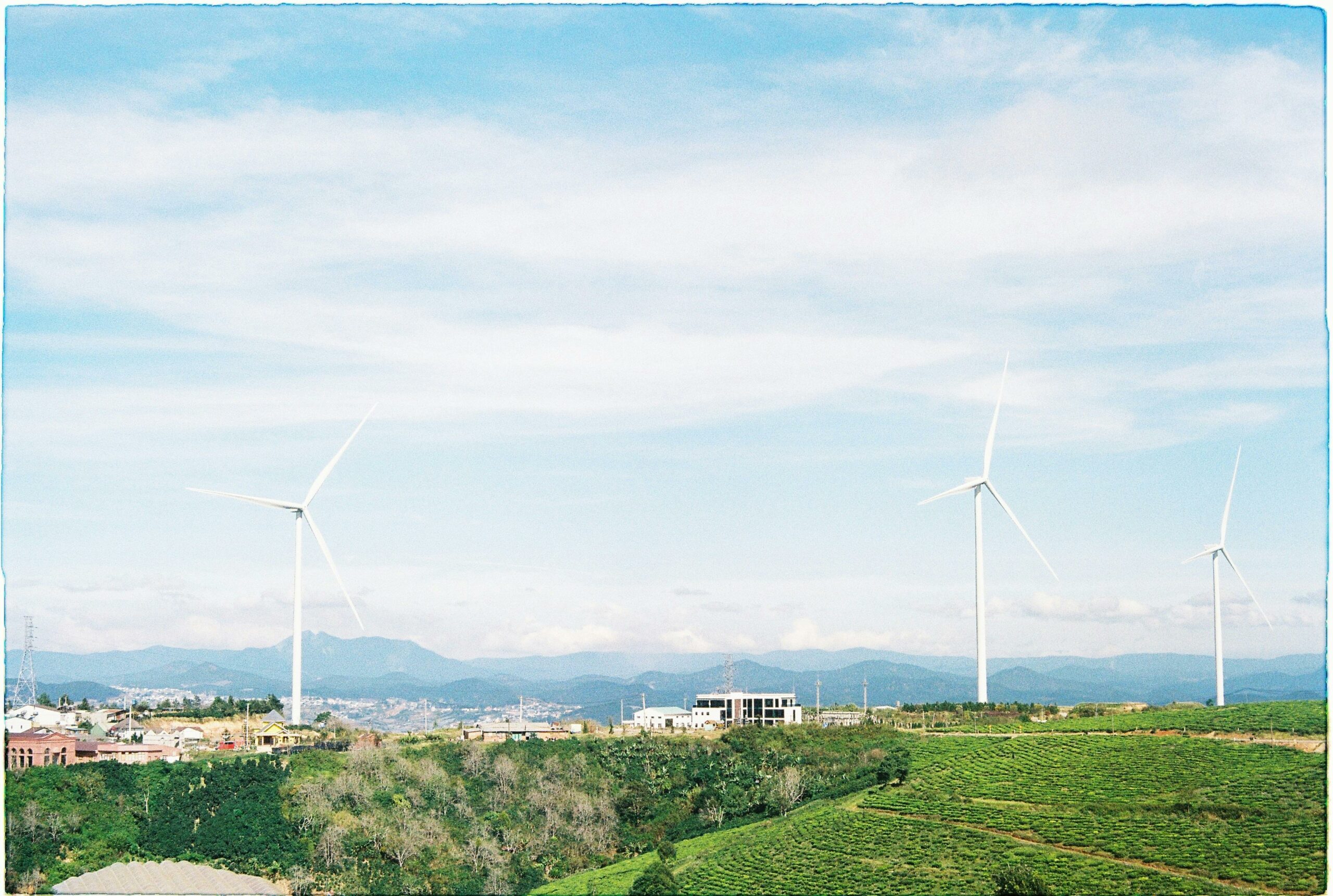 Wind Turbines in Countryside